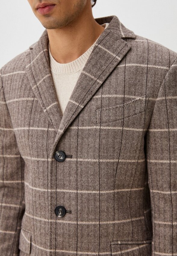 Пальто однобортное Van Cliff