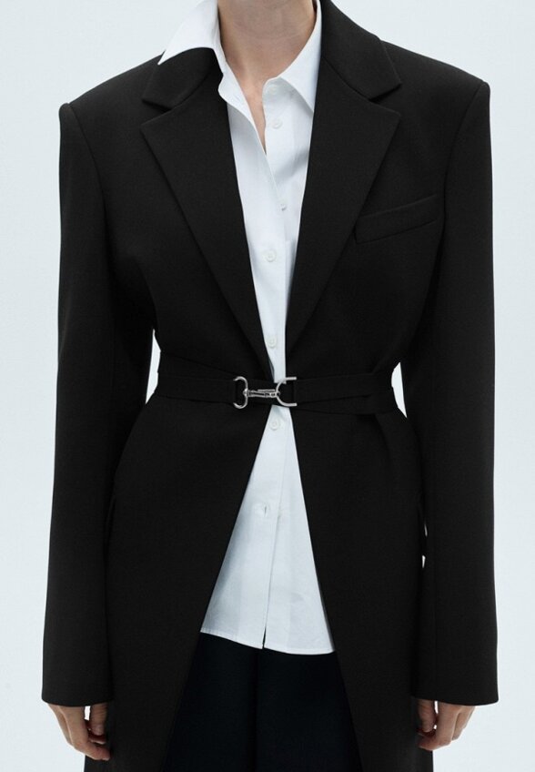 Пальто однобортное Mango