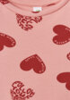 Трикотажное платье с принтом для девочек3  - превью