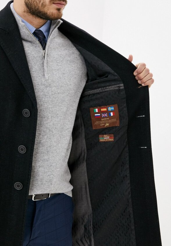 Пальто однобортное Bazioni