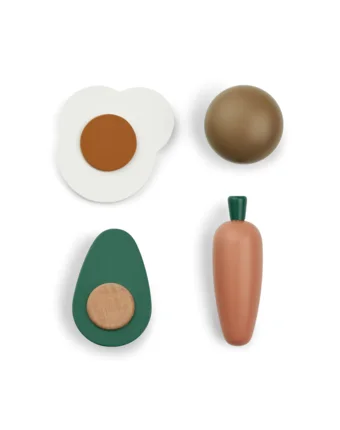 Набор игрушечных продуктов ЛИВУД (LIEWOOD), мульти микс с зеленым детям