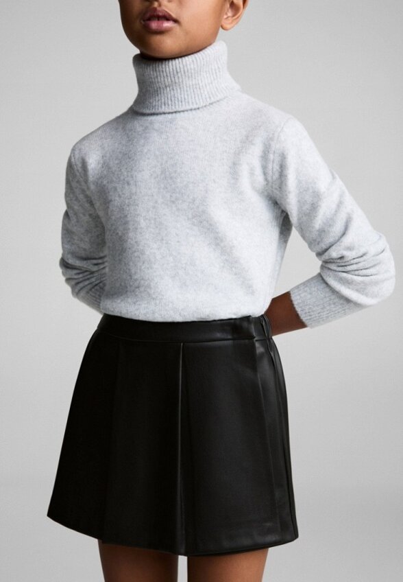 Шорты кожаные Mango Kids