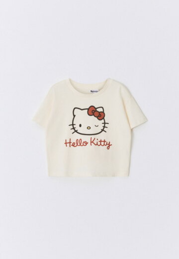 Пижамная футболка с принтом Hello Kitty для девочек