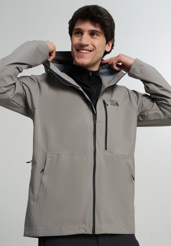 Куртка мембранная мужская Mountain Hardwear Stretch Ozonic Jacket, Серый