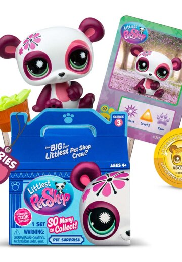 Игрушка-сюрприз LITTLEST PET SHOP, фигурка животного, с аксессуаром
