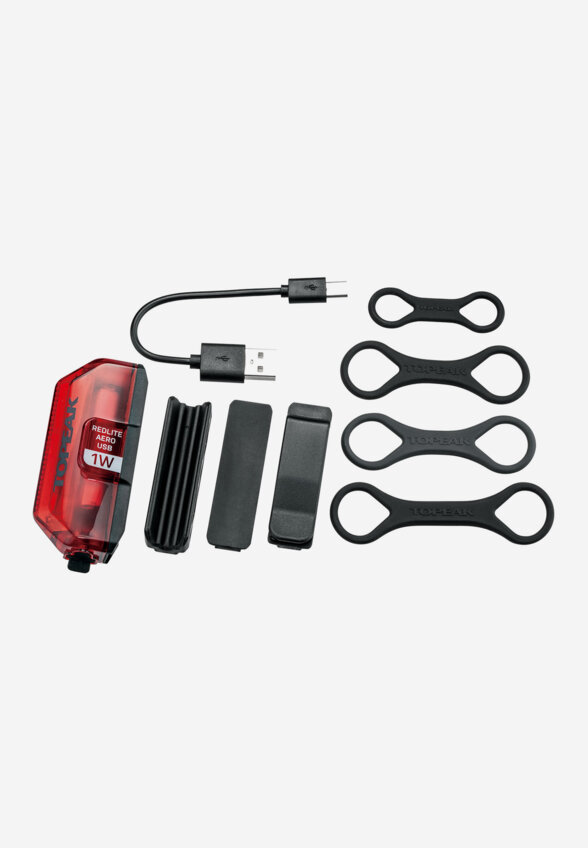 Фонарь велосипедный задний Topeak RedLite Aero USB 1 W, Красный