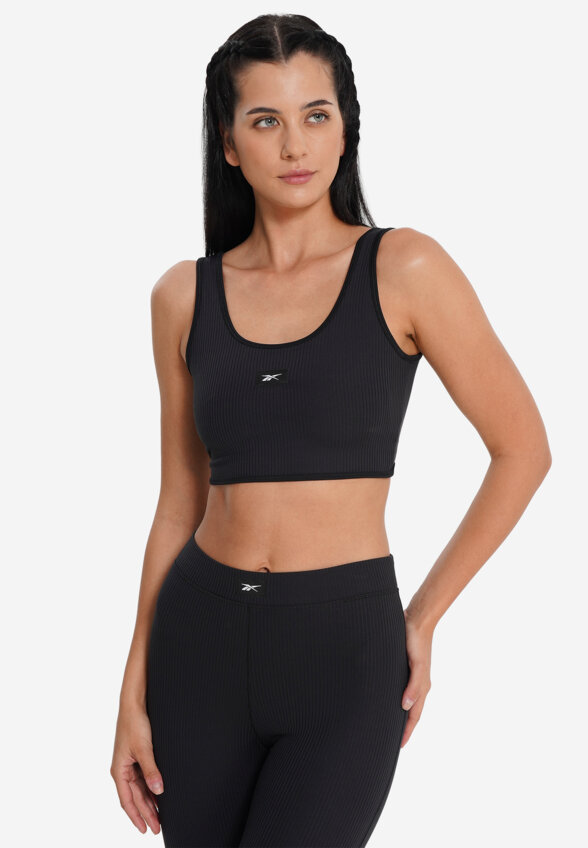 Топ бра спортивный Reebok Rib Multi-Way, Черный
