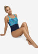 Купальник слитный женский Speedo Print Contour Eclipse, Черный6  - превью