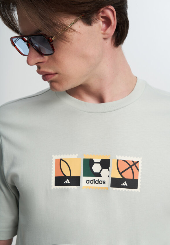 Футболка мужская adidas Mos Stamps, Голубой