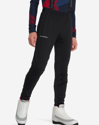 Брюки для беговых лыж для мальчиков Nordski Jr. Advance, Черный женщинам