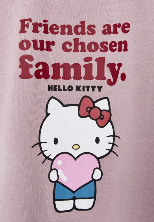 Футболка с принтом Hello Kitty для девочек