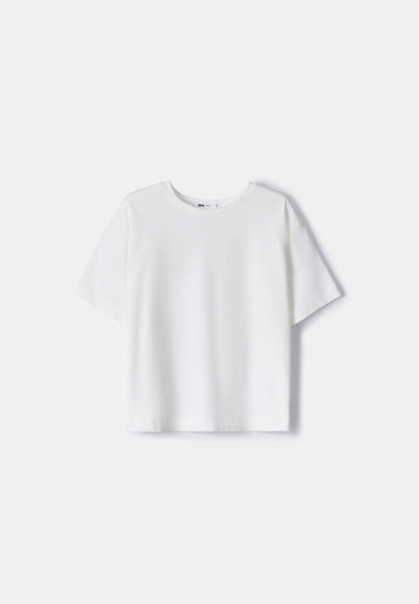 Футболка оверсайз с разрезами из органического хлопка