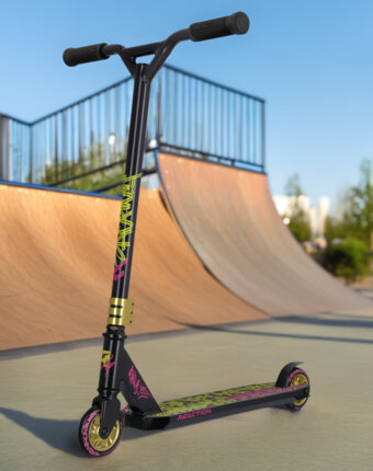 Cамокат Reaction Stunt 2.0 alt, Черный детям