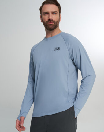 Лонгслив мужской Mountain Hardwear Crater Lake Long Sleeve Crew, Синий женщинам