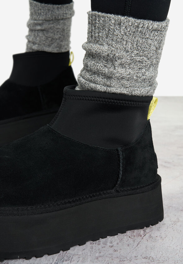 Угги женские UGG Classic Mini Dipper, Черный
