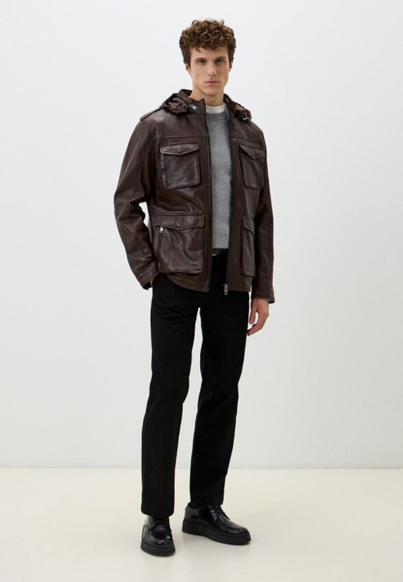 Куртка кожаная Jorg Weber
