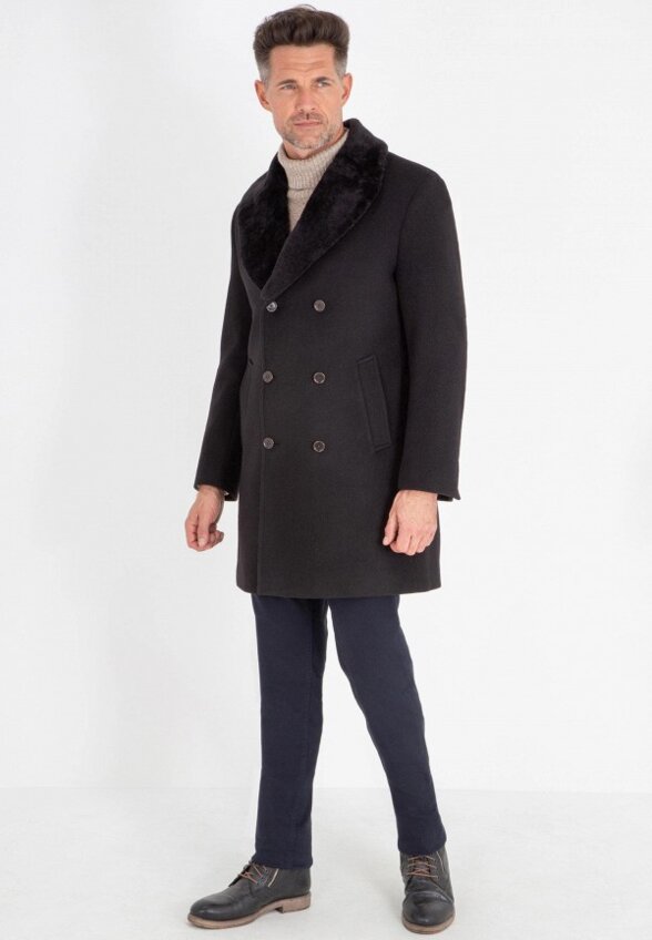 Пальто двубортное Thomas Berger