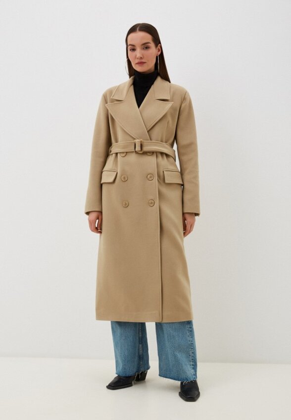 Пальто двубортное Pepen