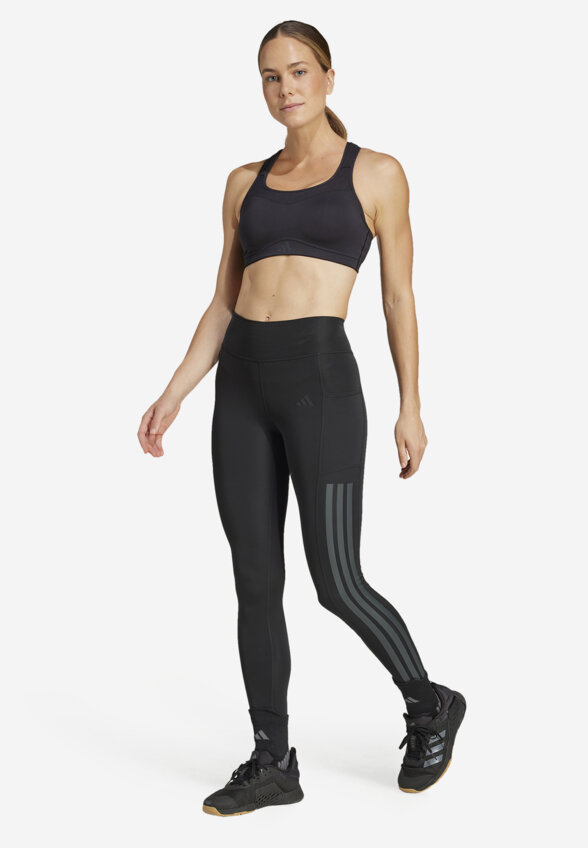 Топ бра спортивный adidas, Черный