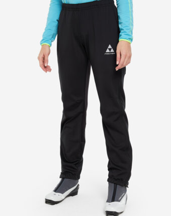 Брюки для беговых лыж женские Fischer Softshell Light, Черный женщинам