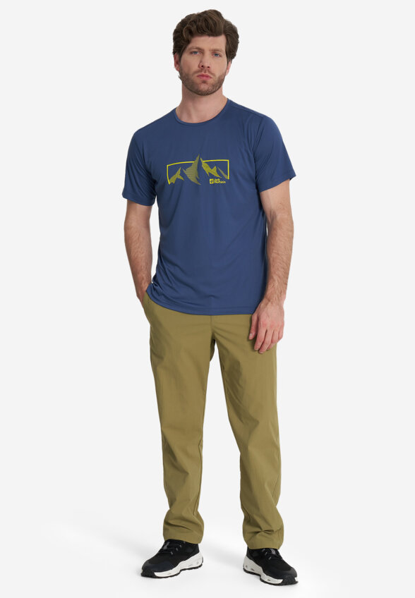 Футболка мужская Jack Wolfskin Peak Graphic, Синий