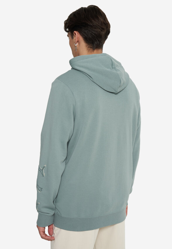 Худи мужское PUMA, Зеленый