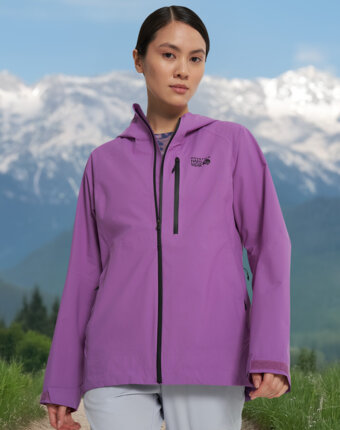 Куртка мембранная женская Mountain Hardwear Stretch Ozonic Jacket, Фиолетовый женщинам