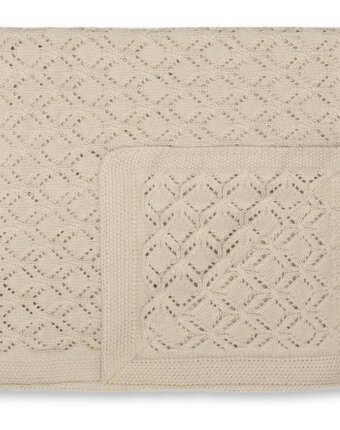 Плед вязаный для новорожденных Зэтс Майн (That's Mine) "Кала", песочный, 85 х 85 см детям