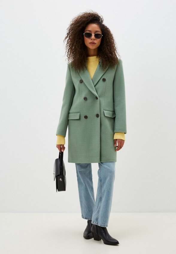 Пальто двубортное Elis