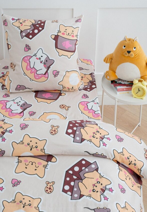 Постельное белье 1,5-спальное Павлинка