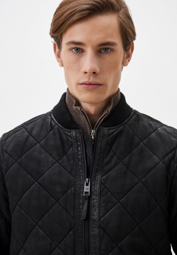 Куртка кожаная утепленная Camel active