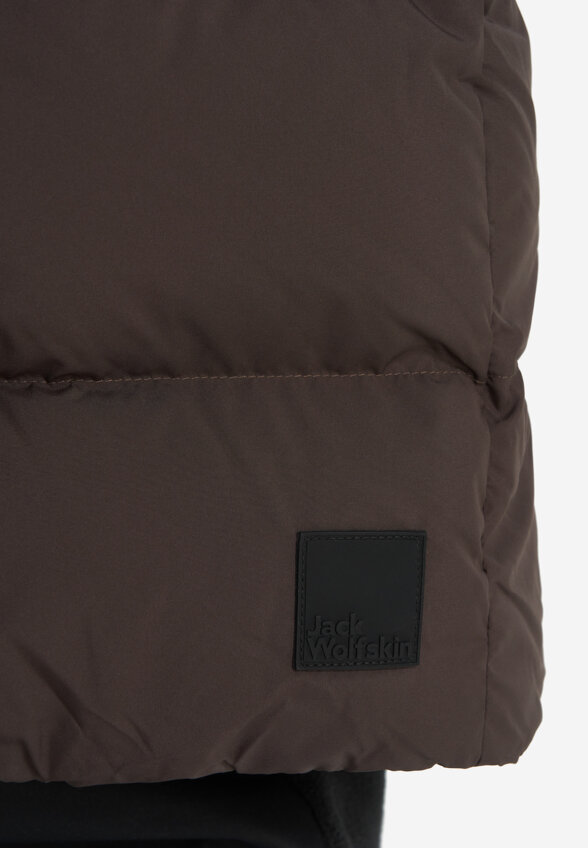 Пальто пуховое женское Jack Wolfskin Frozen Palace, Коричневый