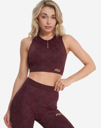 Топ бра спортивный FILA, Красный женщинам