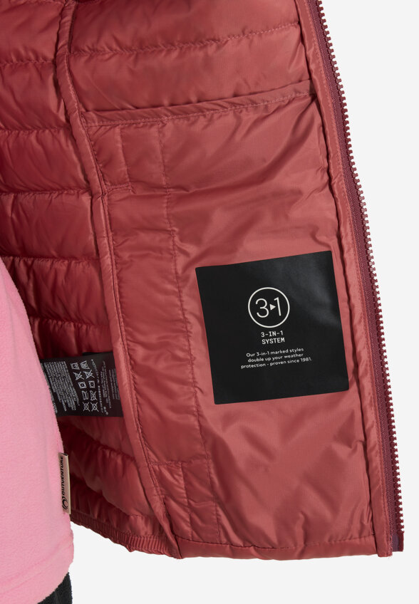 Жилет пуховый женский Jack Wolfskin Pilvi, Красный