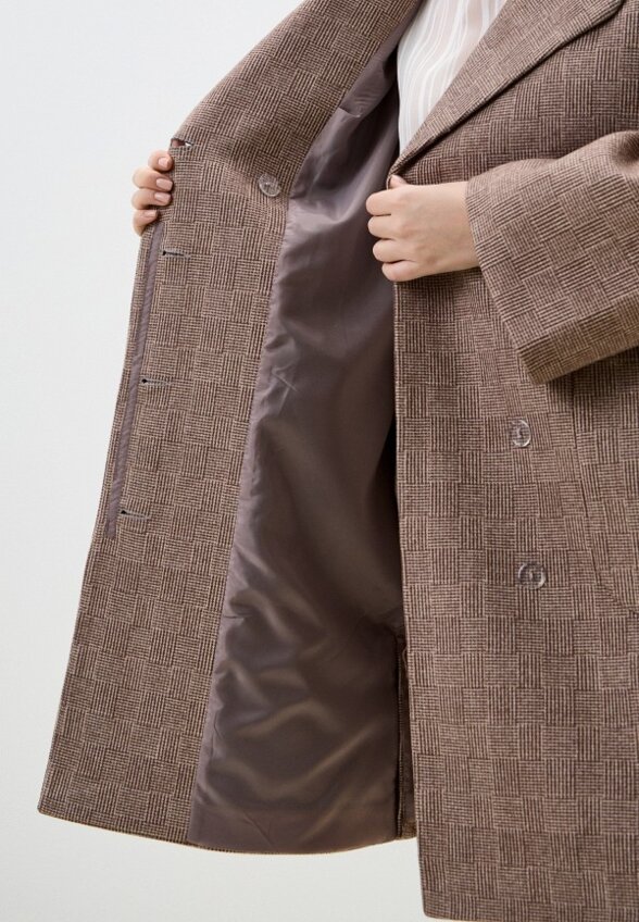 Пальто однобортное Gaxgax