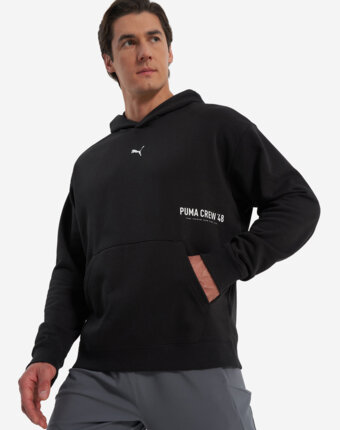 Худи мужское PUMA Graphic French Terry, Черный женщинам