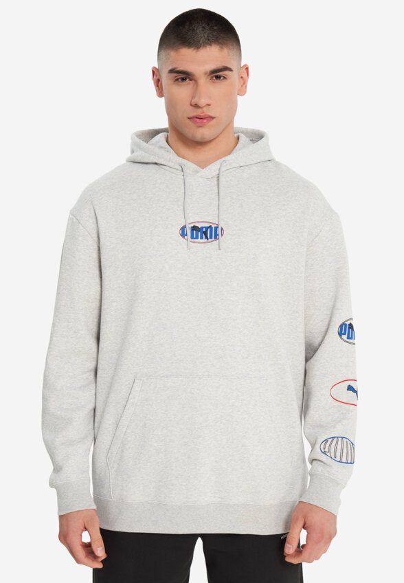 Худи мужское PUMA Ess Logo Lab Execution, Серый