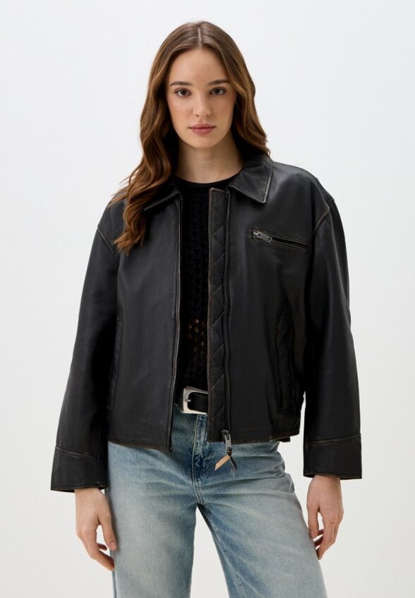 Куртка кожаная Снежная Королева