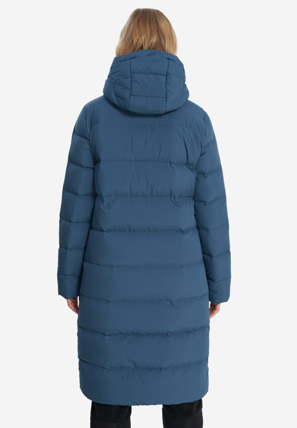 Пальто пуховое женское Jack Wolfskin Frozen Palace, Серый