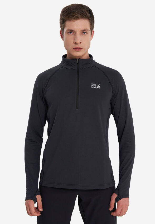 Толстовка мужская Mountain Hardwear Crater Lake Heavyweight Half Zip, Черный