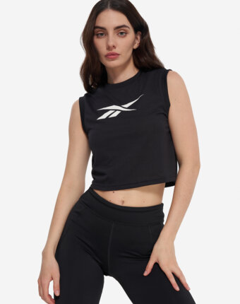 Майка женская Reebok Monica Train Core, Черный женщинам