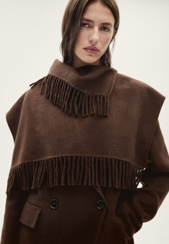 Пальто двубортное Mango