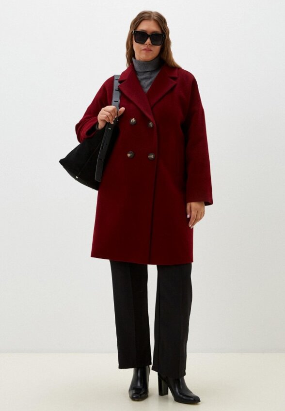 Пальто двубортное Pompa