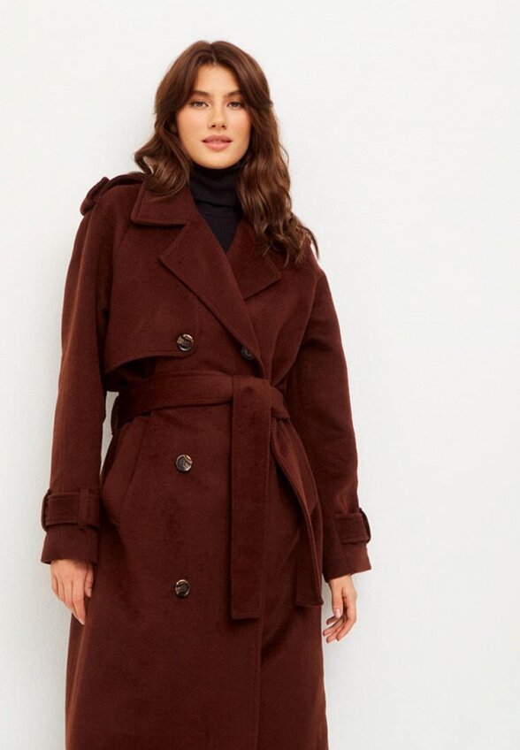 Пальто двубортное Droid&I