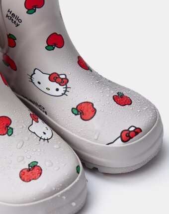 Резиновые ботинки c принтом Hello Kitty для девочек детям