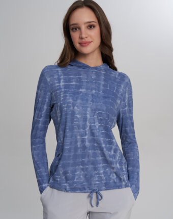 Худи женское Mountain Hardwear Crater Lake Long Sleeve Hoody, Синий женщинам