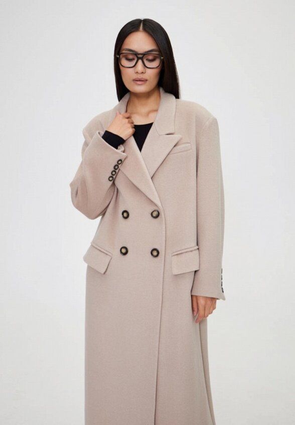 Пальто двубортное SashaOstrov