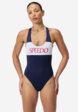 Купальник слитный женский Speedo Racerback, Синий3  - превью