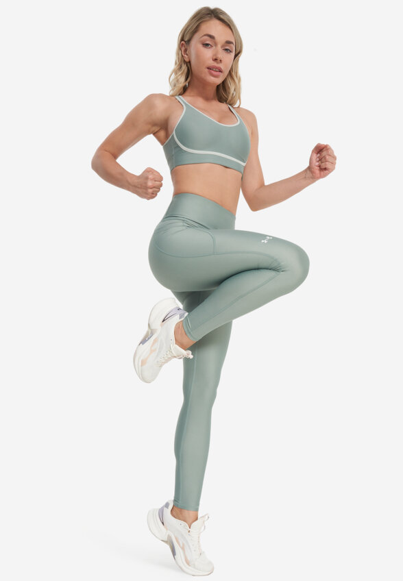 Легинсы женские Under Armour Tech Hirise, Зеленый