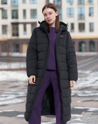 Пальто утепленное женское Champion, Черный женщинам